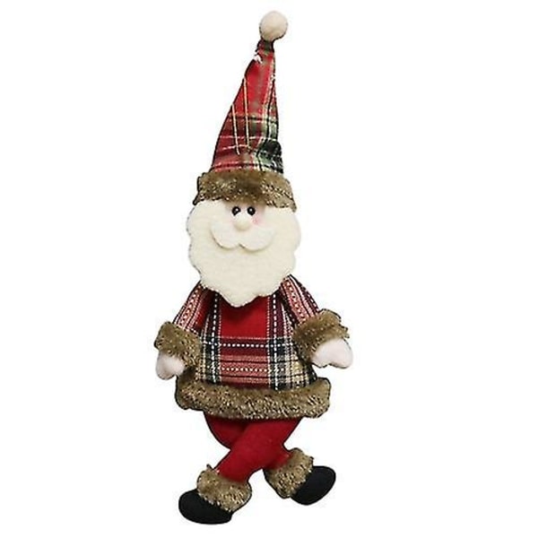 3 st juldekorationer med tomte, snögubbe och älg - Hängande prydnader, Stil: böjda fötter Senior