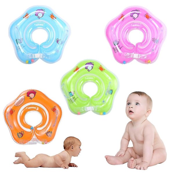 Baby svømme ring baby nakke flydering spædbarn flyde-pool svømme ring toddler oppustelig pool ring Green