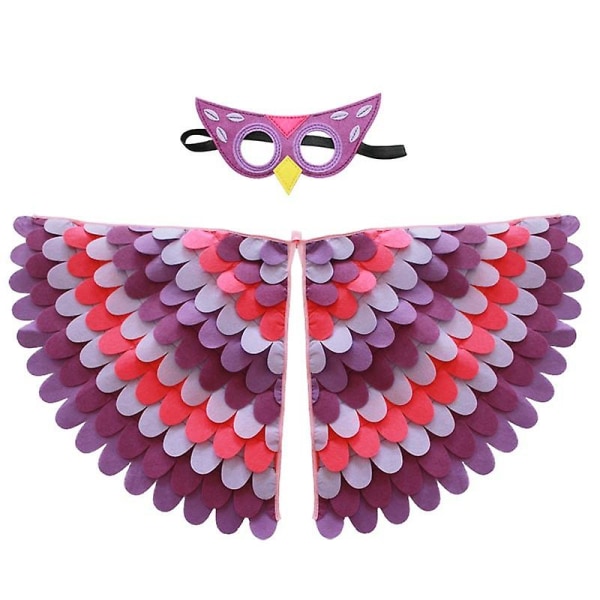 Välsignade kreativa klä upp för barnkalas Halloween rekvisita filtvingar