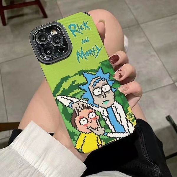 Anime Rick And Morty phone case Cover kompatibelt med Apple Iphone 12/11/xr iPhone 12