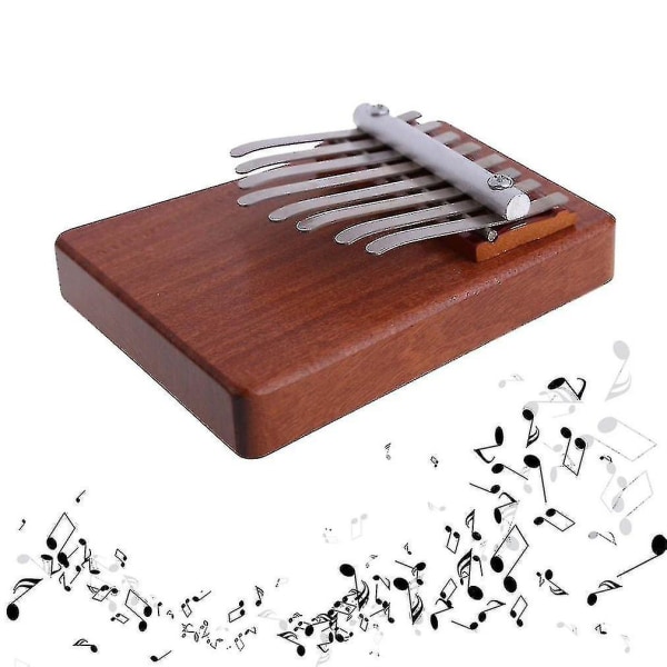 8 tangenter Kalimba Mbira Likembe Sanza Finger Thumb Piano Rosewood Instrument