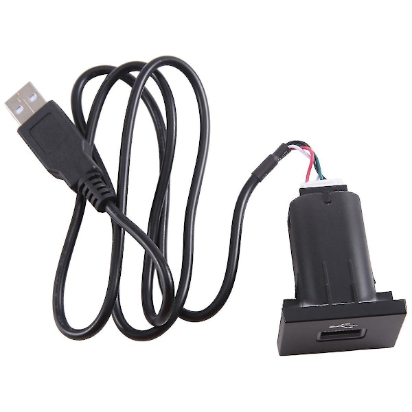 Bil USB-inngangsadapter Audio Radio U-Disk Flash Socket Interface-kabel for Focus 2 Mk2 2009-2011 Black