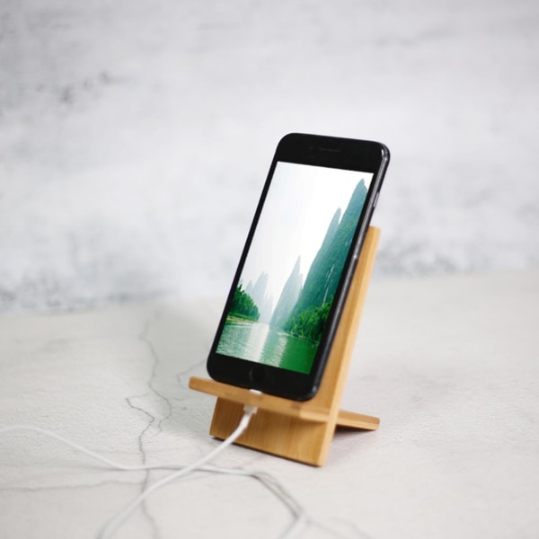 Mobiltelefonhållare Trä Universal Multifunktionell Återanvändbar Stadig Anti-halk Bärbart skrivbord Mobiltelefonfäste Tablettställ för hemmet A