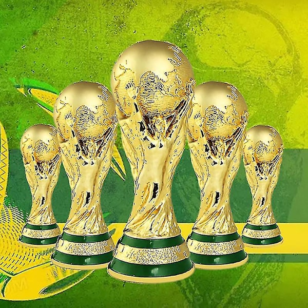 VM Fodboldtrofæ Resin Replika Trofæ Model Fodbold Fan Souvenir Gave -wf 27CM