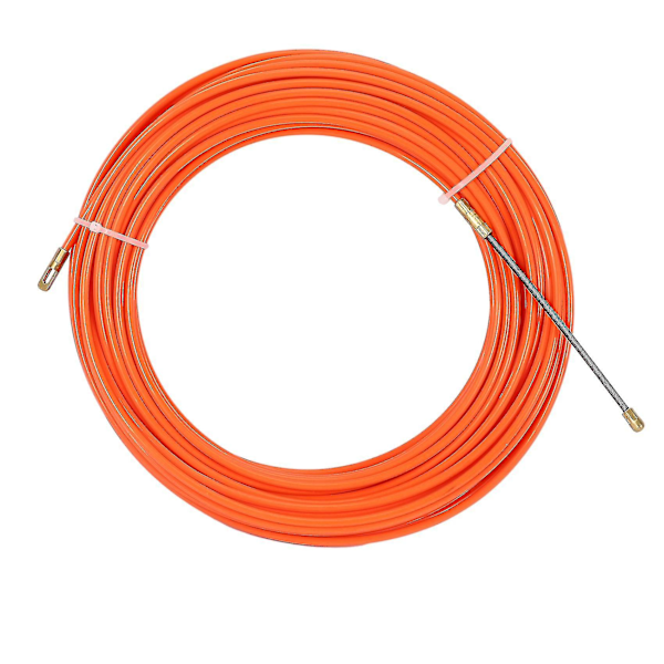 4mm 20 metriä Oranssit Ohjauslaitteet Nylon Sähkökaapeli Vedä Vetoketjut Putki Käärme Rodder Kalastusnauha Johto (haoyi)-YUHAO