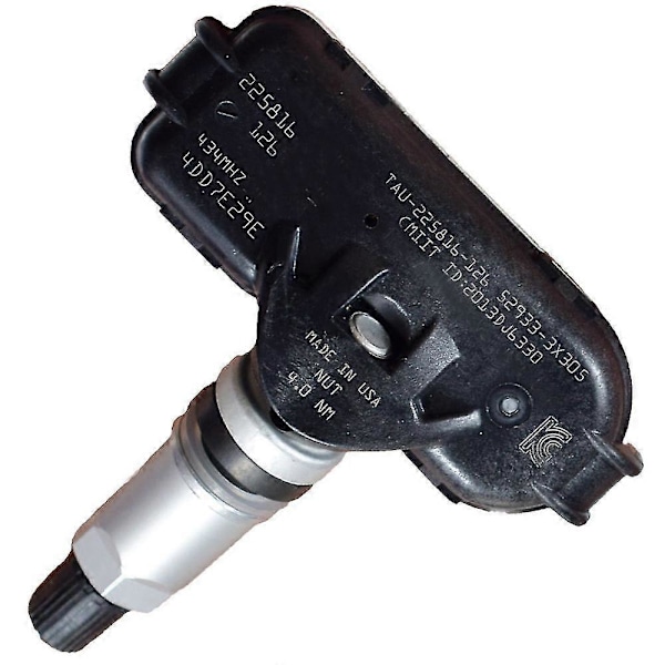 TPMS Dækstrykssensor 434MHz 52933-3X305 Til Hyundai Elantra Kia Rio UB black  silver