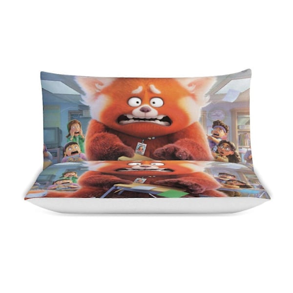 x333 Punainen 3-osainen vuodevaatesetti Lämmin ja mukava pehmeä pussilakanasetti, jossa 1 pussilakana ja 2 tyynyliinaa makuuhuoneeseen b333 135x200cm 53x78in
