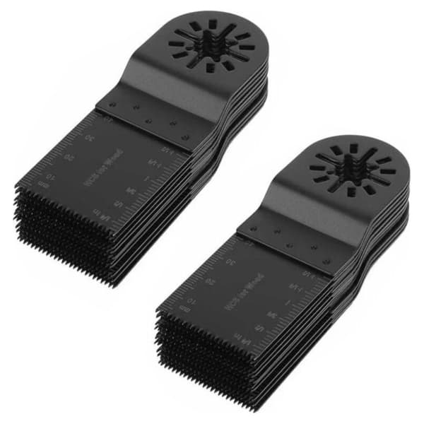 20 oscillerende 34 mm blader - Multifunksjonelle - Kompatible med Bosch, Ryobi, Milwaukee - Hurtigkobling
