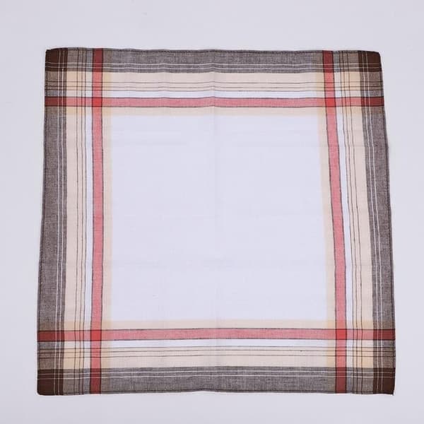 12-pack Herrnäsdukar Bomull 40x40 cm, Bomullsnäsduk - Klassisk Rutig Design