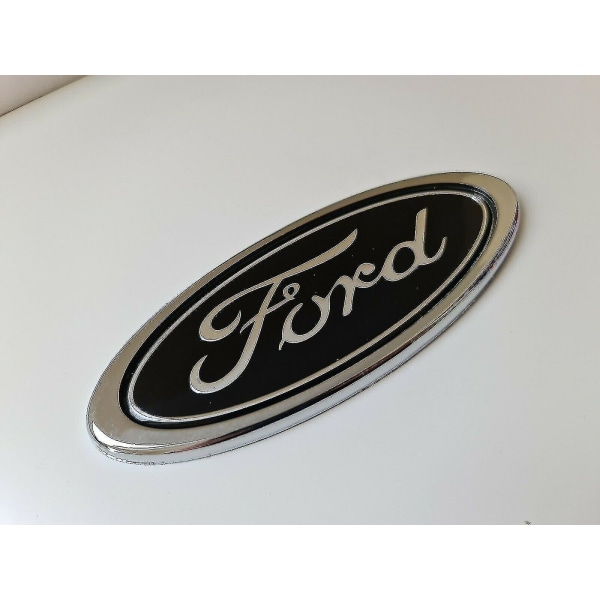 Ford Black Oval 150 mm X 60 mm Badge Emblem Front Bag Boot Focus Mondeo Transit
