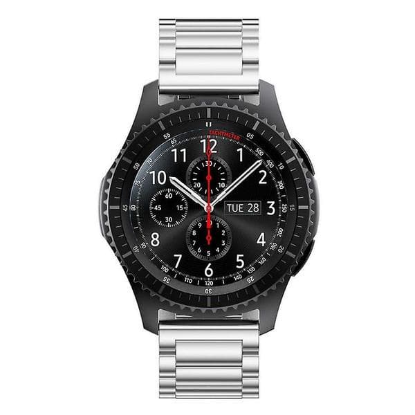 20 mm Tre Perle Rustfrit Stål Urrem Erstatningsrem Til Garmin Move Luxe/move Style/move 3/move Venu - Sølv Silver