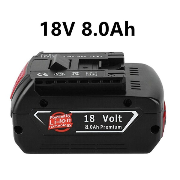 Huamade 18v 6000mah Genopladelig Lithium Ion Batteri Til Bosch 18v Backup Batteri Bærbar Udskiftning Bat609 Bat619g Bosch Gds 250-li 8A