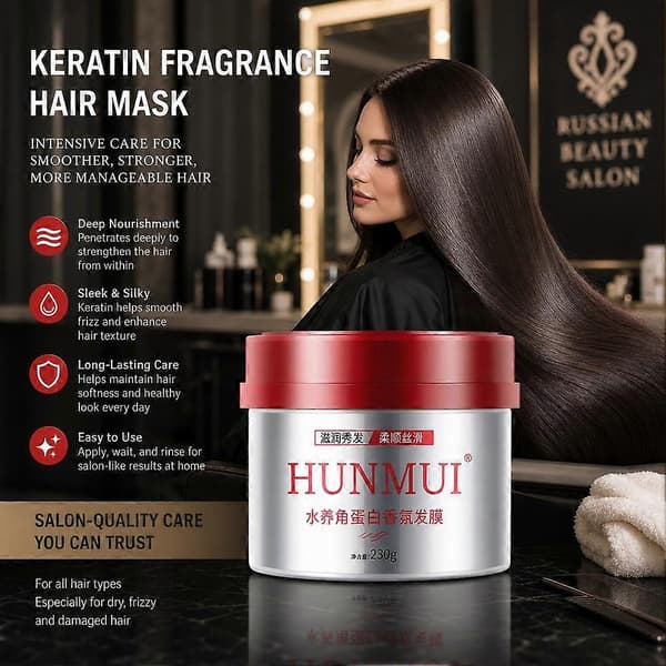 230g Keratin Duft Hårmaske