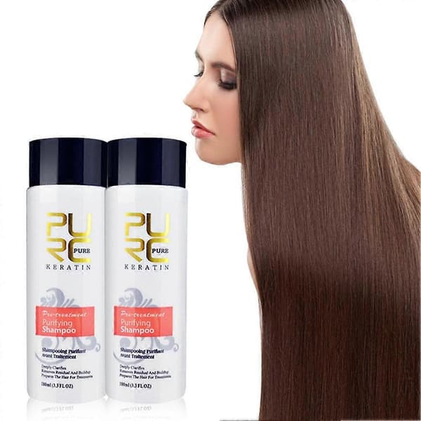 PURC 100ml Rensende Shampoo / 10ml Keratin Hårmaske Pose 100ml shampoo