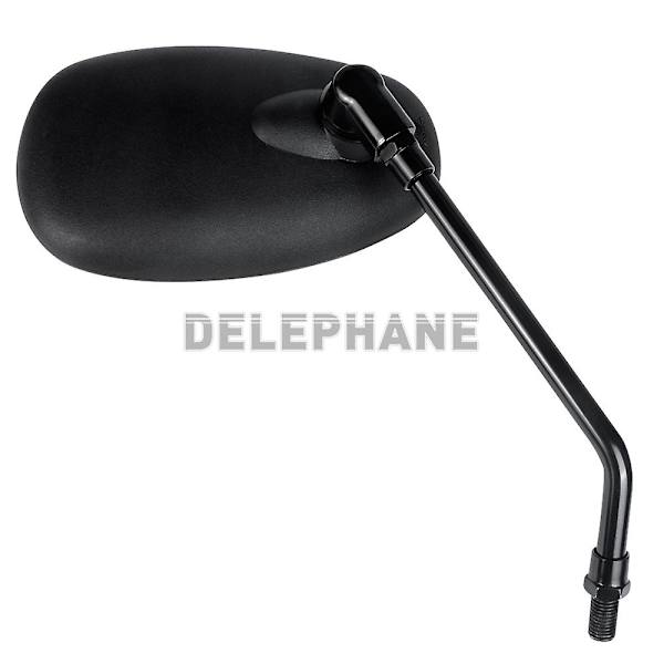 Universal cykel spejl bredt område cykel bakspejl cykling tilbehør rotere cykel spejl til E-bike scooter motorcykel 1Pcs Black No Clamp