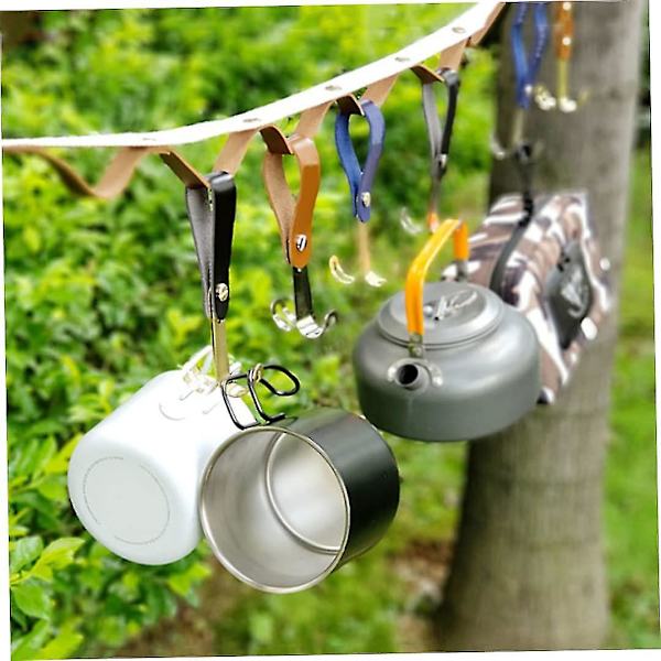 Metall Camping Krokar Utomhus Heavy Duty Hanger Dubbel Huvud Tält Rep Tillbehör, Camping Hanger 3 st Flerfärgad