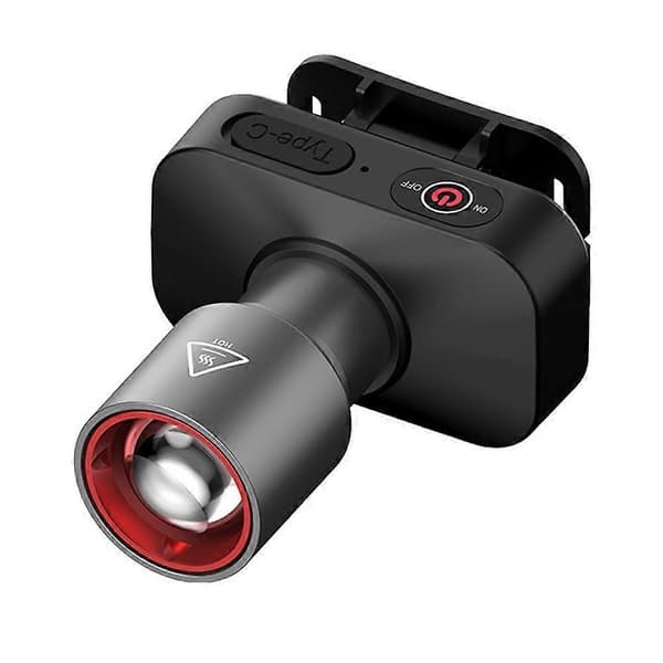 Supersterk LED Zoom Hodelykt USB Oppladbar Hodelykt Hodelykt~ V5F7 ABS head 1pcs