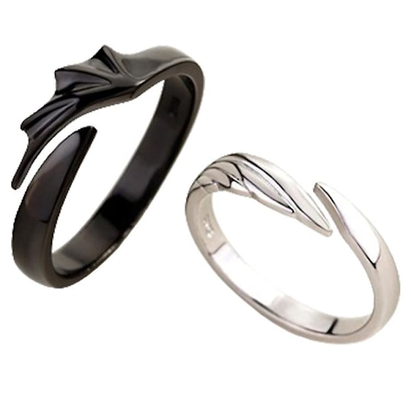 Hampaaton ja Valohirmu Säädettävä Seurustelusormus – Symbol of Bond and Adventure A pair