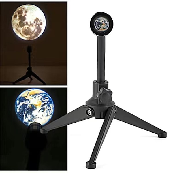 Usb Plug-in Måne Jord Projektionslampe Live Broadcast Baggrundslys Soveværelse Hjem Foto Kreativ Atmosfære Nattelys