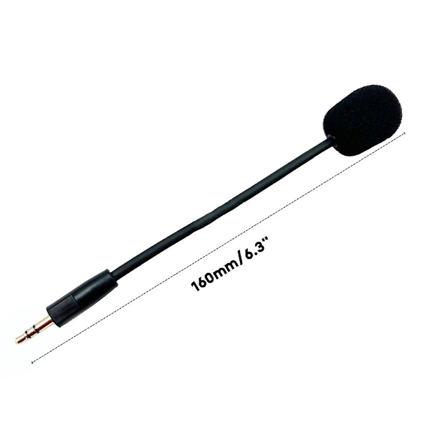 Ersättningsmikrofon för spel 3,5 mm mikrofonbom för Kingston- Hyper X Cloud Orbit S spelheadsettillbehör