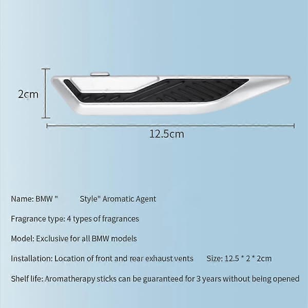 Til BMW Blade Style Bil Luftudluftning Aromaterapi Beslag 3 Serie 5 Serie X3X5 Bil Duftpind Solid Balsam Relaxing Ocean set 1set