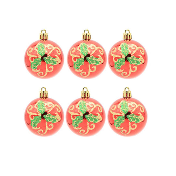 1 Box Christmas Balls Moon Star Lightweight Bright Color Easy Hanging Christmas Tree Pendants Party Supplies B