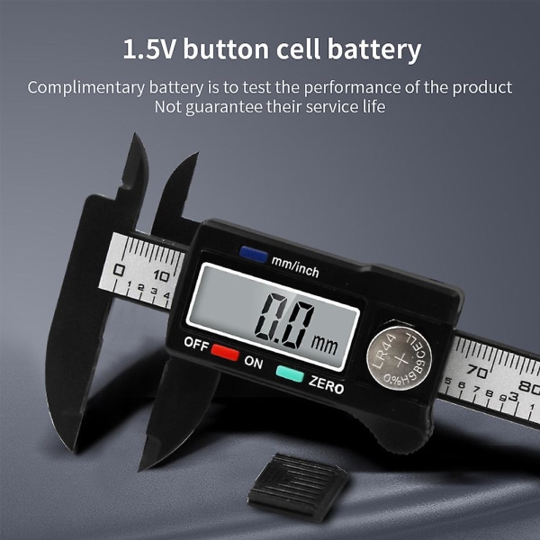 100 mm/4 tum Mm Inch Digital Caliper Stor LCD-skärm mätverktyg