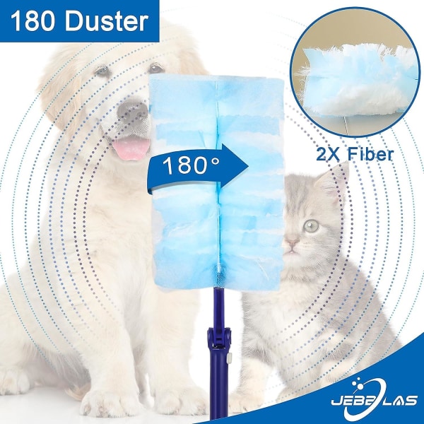 20 Heavy Duty Electrostatic Duster Engångs Duster Refills, designade för att passa Swiffer Dusters. Påfyllning för damm.
