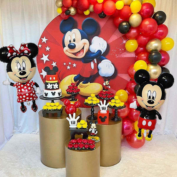 45 tommers gigantisk jumbo størrelse Mikke Mus folie ballong Minnie Mus ballonger for barns bursdagsfest dekorasjon