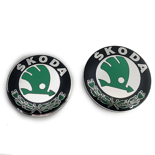 Auton Embleemi 2kpl Skoda Malleille 90mm 80mm Embleemi Konepelti Ja Tavaratila Konepelti (hs)