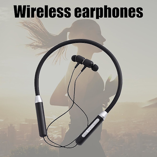 Black Friday Neckband Bluetooth-hodetelefoner, hd Stereo Trådløse Sportsøretelefoner, Rundt Nakke Bluetooth-hodetelefoner Støydempende Mikrofon, Magnetisk Tiltrekning