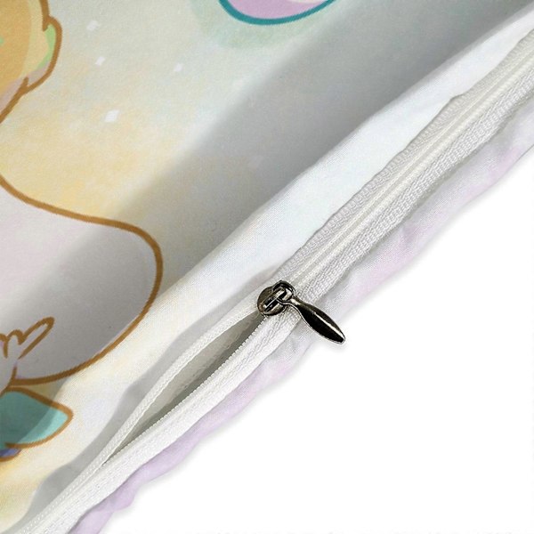 v1025 Cinnamoroll Täcke Set Tjockt Mjukt 3 Delars Sängklädesset Året Runt Täcke med 2 Örngott för Vuxna Kvinnor Flickor Tonåringar Hem Rum Inredning io 135x200cm 53x78in