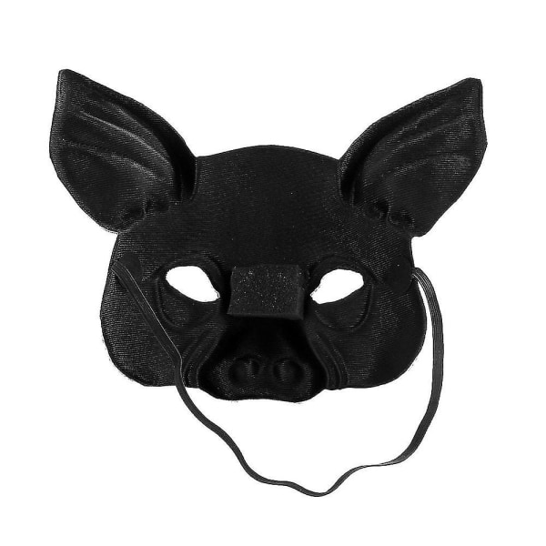 2 stk Maske Gris Halv Ansikt Fest Masker Halloween Festival Scene Ytelse Høy Kvalitet white pig