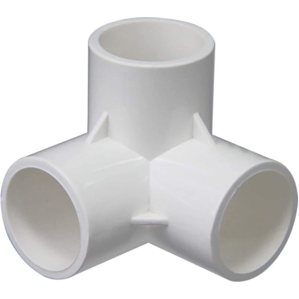 3-suuntainen PVC-liitin, PVC-putkiliittimet, kolmiulotteiset liittimet, huonekaluliittimet, kasvihuoneen runko (koko: 32 mm) Hy