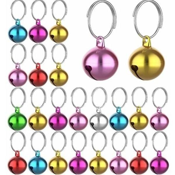 24 Pcs Dog Or Cat Collar Pendant, 14mm Metal Cat Bells, Cute Dog Cat Bells, Bell Pendant