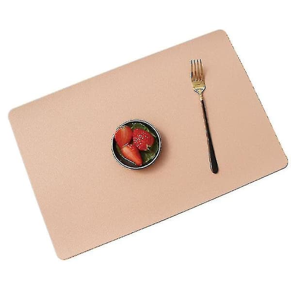 2 stk. Pladsemåtte Bordservice Pad Pu Er Bord Green
