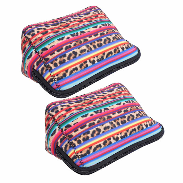 2 stk. Neoprene rejse makeup taske organizer, bærbar kosmetik pung håndtaske