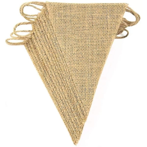 3st Vimpel Kedja Vimpel Garland Vintage Jute Bunting Banner