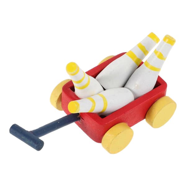 Bowlingkegle Miniature Træmodel til Underholdning for Børn