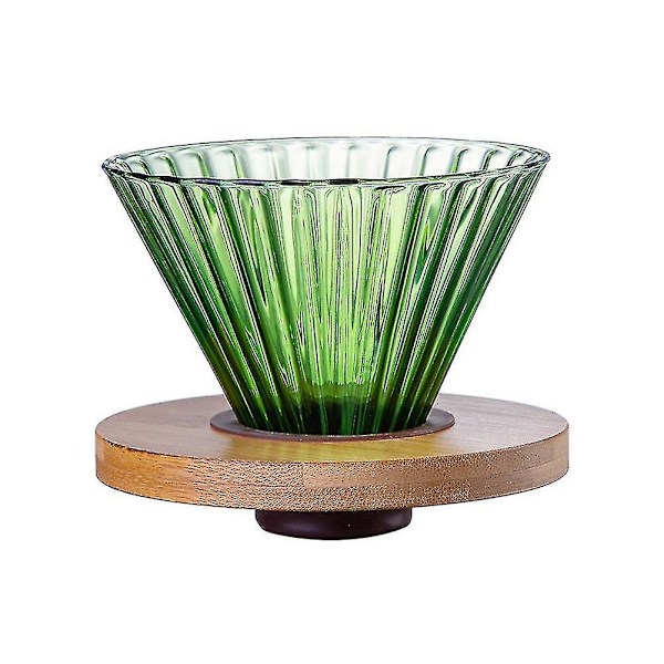 V60 Glas Kaffe Dripper Kaffeserversæt Kaffe Tragt Dripper Varmebestandig Kaffe Kande Hæld Ove (haoyi)