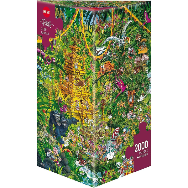 Heye Triangular Deep Jungle, Ryba Jigsaw Puzzle (2000 bitar) 2000 Pieces