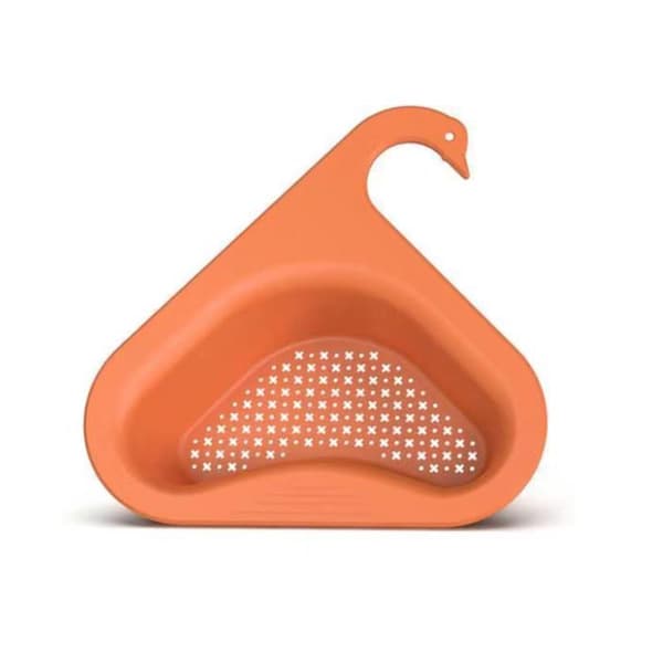 Sink Strainer Basket Punch-Free Sink Drain Rack Triangular Corner Sink Hanging Strainer Holder for Kitchen Bathroom 0.2