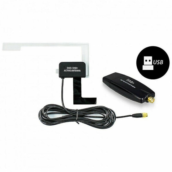 Usb Dab-mottagare Tuner Disc Antenn Adapter Stick För Android Bilradio Bil Usb-dab Radiomottagare