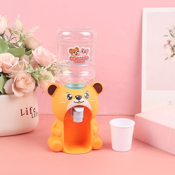 Mini vanndispenser for barn - søt gave - drikkefontene for juice og melk Pink 1 Pcs