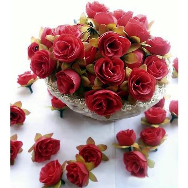 50 st 3 cm rosblommor