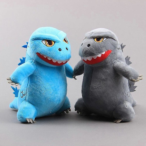 King Monster Godzilla Plyschleksak Mjuk Fylld Djurdocka 8' Figur Ki PHE80 Blue