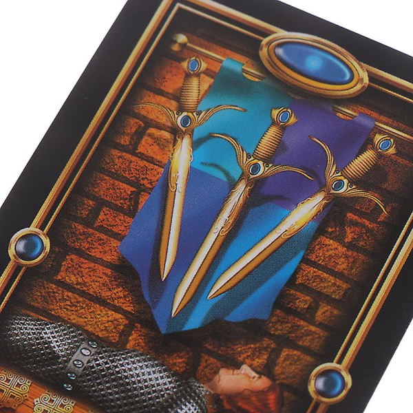 78stk Tarot Deck-kort Veiledning av skjebnen Spillkort Spillkort Sett Shytmv One Size