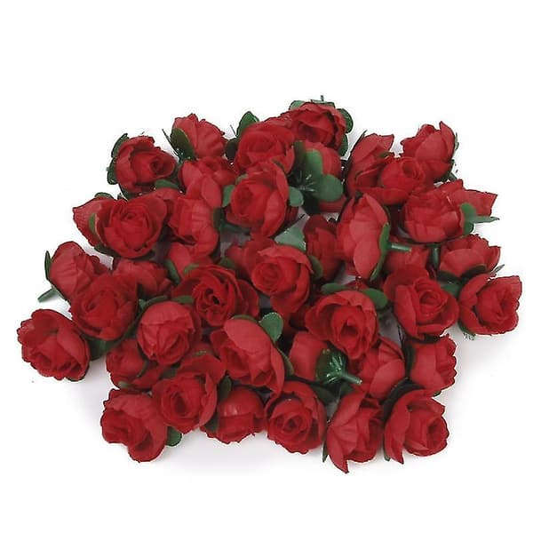 50 st 3 cm rosblommor