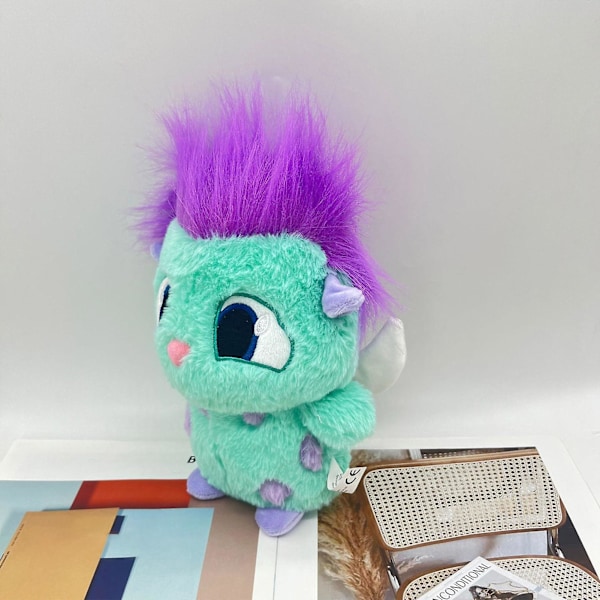 Sød Bibble plysdyr Spirit Animal legetøjssamling Kawaii bamser dukke unik gave til drenge og piger Bibble Blue