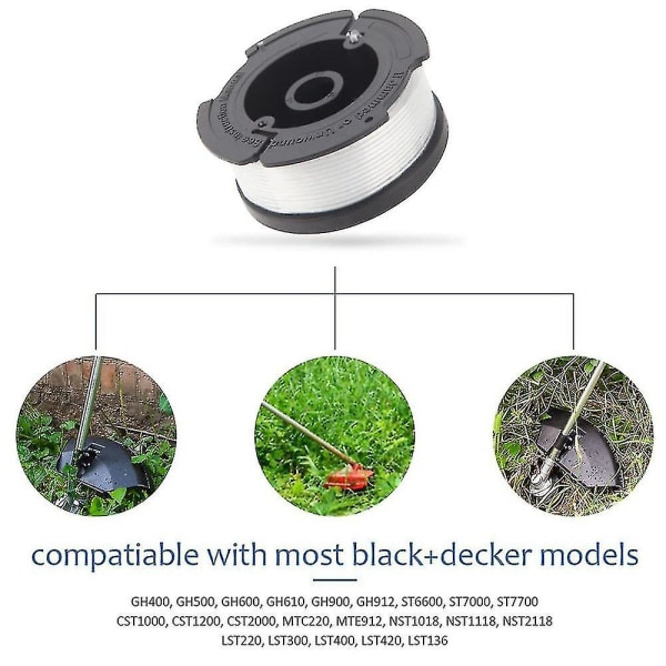 Black+decker A6481 Spool + 6 Pack Line För Reflex Strimmer null none